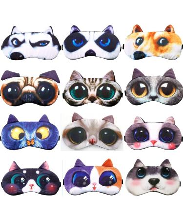 HXINFU Funny Pug Dog 3D Eye Mask for Men - Sleep Blindfold for Home & Office - Buy Online on GoSupps.com