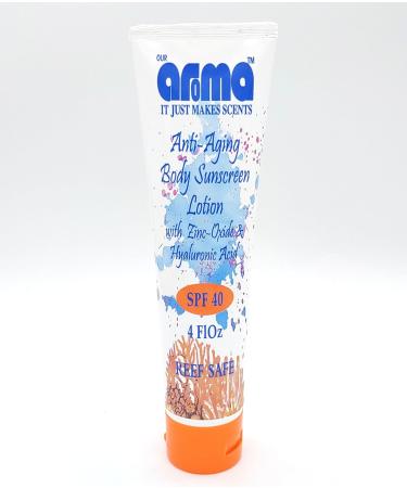Buy Anti-Aging Body Sunscreen with Zinc Oxide - 4 oz | SPF Protection Hydration & Travel-Friendly - Buy Online on GoSupps.com