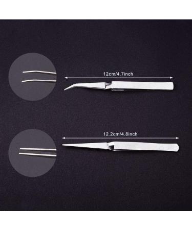 WANDIC Precision Tweezers Set - 6 Pcs Stainless Steel Repair Kit for Craft, Jewelry, Electronics - 2 Styles - Ideal for Laboratory Work - Buy Online on GoSupps.com