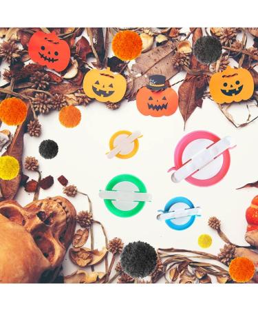 Pom Pom Maker Set - 4 Sizes DIY Pompom Tool for Kids and Adults - Ideal for Knitting and Craft Projects - RRigo - Buy Online on GoSupps.com