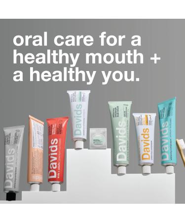 Davids Fluoride Free Nano Hydroxyapatite Toothpaste for Remineralizing Enamel & Sensitive Relief, Whitening, Antiplaque, SLS Free, Natural Peppermint, 5.25oz (3-Pack), Made in USA - Buy Online on GoSupps.com