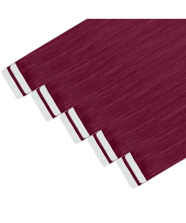 Youngsee Tape Extensions Real Hair Burgundy 30 cm 10 Pcs Tape-In Hair Extensions for Short Styles | 20g #530 - Buy Online on GoSupps.com