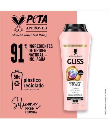 HENKEL IBERICA SA Gliss Sealing shampoo for open and frizzy hair Split Hair Miracle 250 ml sealing series - Buy Online on GoSupps.com