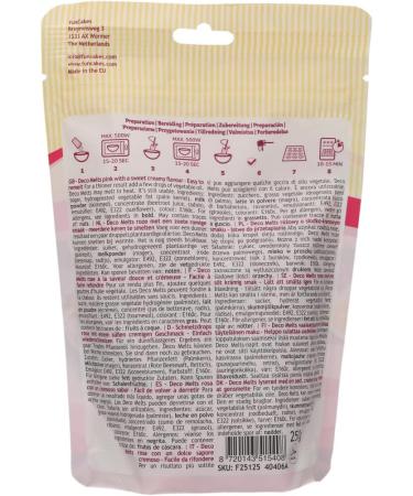 FunCakes Deco Melts Pink AZO Free 250g - Vibrant Pink Candy Melts for Baking and Decorating - Buy Online on GoSupps.com