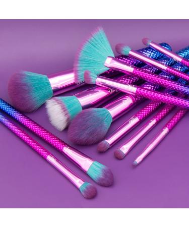 MODA Prismatic 12 pc Signature Makeup Brush Set - Ultimate Powder Foundation Fan Smudger Crease Detail & Liner Brushes for Flawless Makeup - Buy Online on GoSupps.com