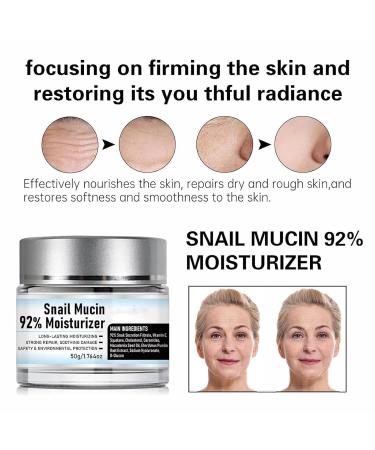 Snail Mucin 92% Moisturizer Gel Cream - Hydrating All In One Face Cream for All Skin Types - 1pc - Buy Online on GoSupps.com