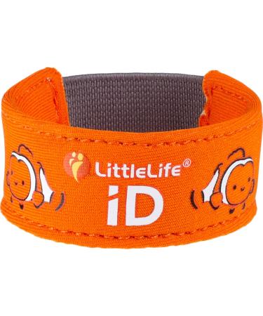LittleLife Safety Wristband Kids iD Bracelet With iD Cards For Emergency Contact Or Medical Information Safety iD Strap Clownfish