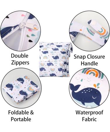 Zocipro 3 Piece Wetbag Fabric Diapers | Reusable Wet & Dry Diaper Bags for Travel Beach & Pool | Eco-Friendly Toddler Solutions - Buy Online on GoSupps.com
