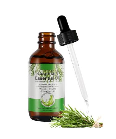Rosemary oil hair 60ml essential rosemary oil vegan growth anti -hair loss for new hair growth stimulated promotes faster and faster