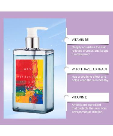 MAOWAPLG Blue Perfume Scent Refresh Intimate Body Wash for Men Refreshing & Hydrating Mens Intimate Wash PH Balance for Sensitive Skin Plant-Based Formula Gentle Shower Gel (1 blue) - Buy Online on GoSupps.com