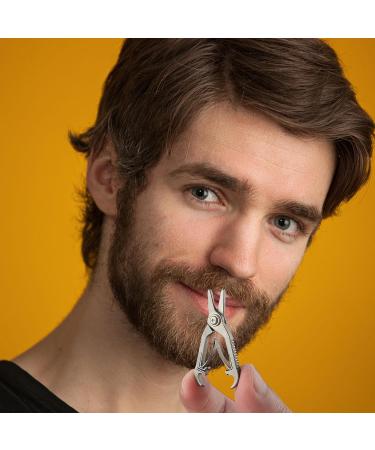 Curved Blade Nose Hair Scissors | Precision Stainless Steel Trimmers | Rounded Tip Nose Clippers for Safe Easy Hair Removal - Buy Online on GoSupps.com