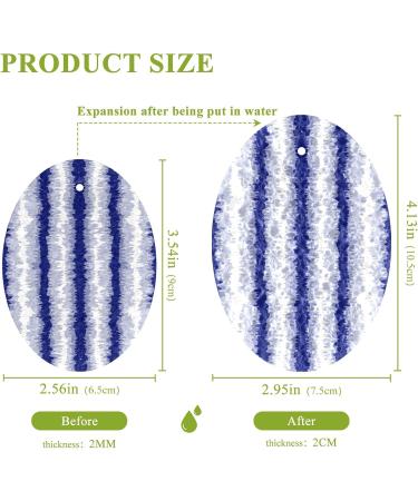 3-Pack Cleaning Kitchen Sponges Oval Ombre Purple Wave Stripe Kitchen Cellulose Dishwashing Wood Pulp Cotton - Buy Online on GoSupps.com