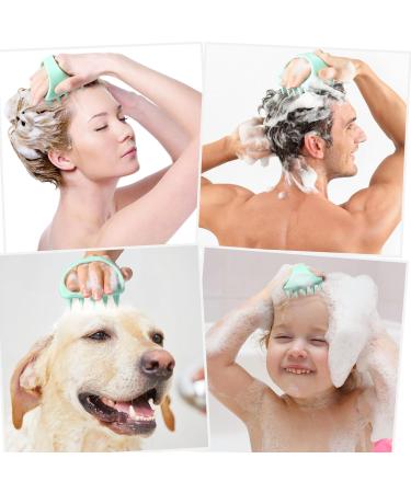 Vinabo Scalp Massage Brush - 100% Silicone Hair Washing Tool for Improved Blood Circulation & Hair Growth - Relaxing Shampoo Brush in Green - Buy Online on GoSupps.com