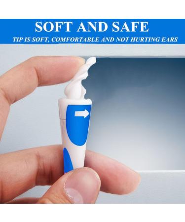 Airdminystion Earwax Removal-Spiral Ear Wax Removal Tool Reusable Earwax Removal Kit Safe Ear Cleaner with 16 Pcs Soft and Flexible Replaceme - Buy Online on GoSupps.com