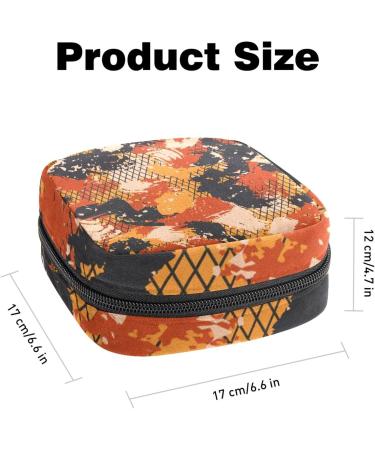 Portable Sanitary Napkin Storage Bag - Colorful Camouflage Menstrual Cup Pouch (Multicolor) - Ideal for Women, Teen Girls, and Nursing Pad Holder - Buy Online on GoSupps.com