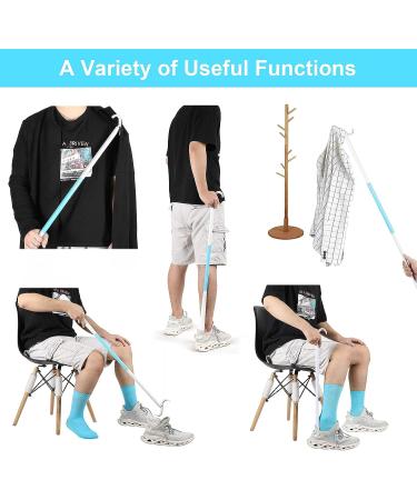 Antdvao Sock Aid Kit - Easy-to-Use Sock & Shoe Horn Support for Independent Living - White - Buy Online on GoSupps.com