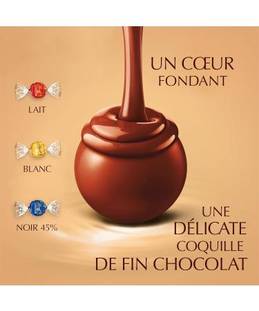 Lindt - Cornet LINDOR - Assortiment de Chocolats au Lait Noirs et Blancs - C ur fondant - Id al pour No l 200g - Buy Online on GoSupps.com