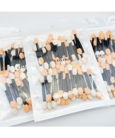 CIXLOGIC 50pcs Disposable Dual Sided Eyeshadow Brushes Eye Shadow Applicator Sticks Soft and Comfortable Sponge Tipped Eye Make up Applicators - Buy Online on GoSupps.com