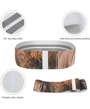 Buy Tall Rhinoceros Printed Resistance Bands | Elastic & Fabric Exercise Bands for Fitness | International Shipping Available - Buy Online on GoSupps.com