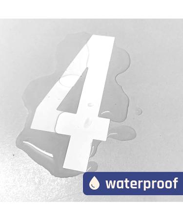 200 Piece Waterproof Vinyl Stick On Numbers - Black 3 (Number Stickers) - 3 inches - Buy Online on GoSupps.com
