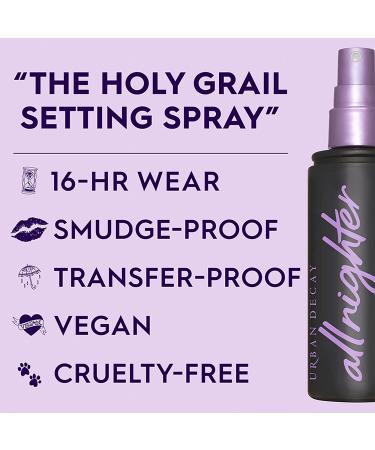 Urban Decay All Nighter Makeup Setting Spray Set - Full & Travel Size - Long-Lasting Formula Up to 16 Hours - Oil-Free - Buy Online on GoSupps.com