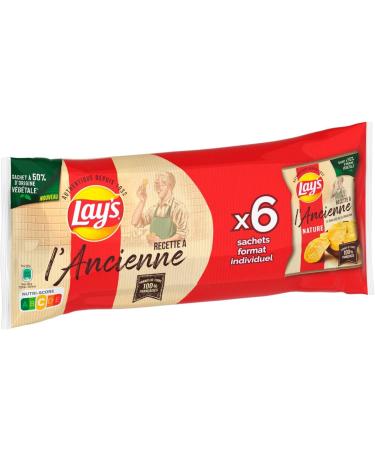 Lay's Chips l'Ancienne Nature 28 g - Multipack de 6 (Lot de 2) - Buy Online on GoSupps.com