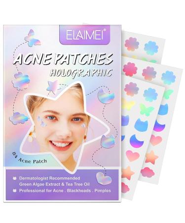 Star Shaped Acne Patches - Hydrocolloid Pimple Patches for Fast Pimple Relief | 84 Absorbent Acne Cover Patches - Buy Online on GoSupps.com