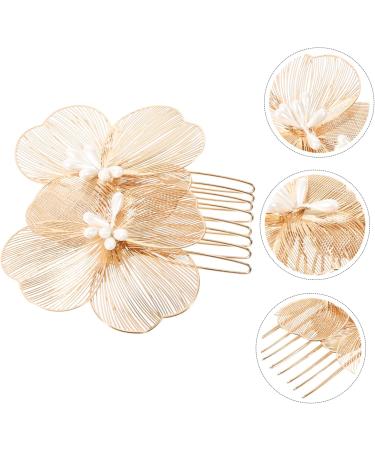 DOITOOL manual bride headdress Metal wild crystal bride plastic hair comb Miss the flowers Hair up girl headpieces for Hairpin alloy hair accessories hair accessories for women - Buy Online on GoSupps.com