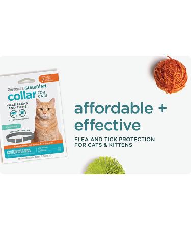 Sergeant's Guardian Flea & Tick Cat Collar - 1 Count | Long-lasting Protection - Buy Online on GoSupps.com