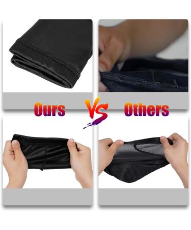 3PCS Silky Wave Caps for Men - Good Compression Caps for Wavers - Blakc - Buy Online on GoSupps.com