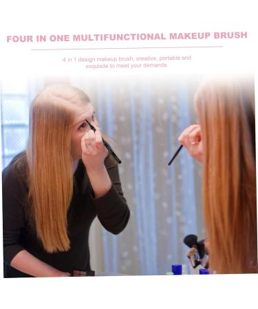 Ipetboom 4 1 4 in 1 Makeup Brush Lip Scrubber Brush Makeup Lip Brush Lipstick Brush Applicator Girls Makeup Brush Girls Suit Birthday Comestic Brush 4 in 1 Brush Plastic Make up Miss - Buy Online on GoSupps.com