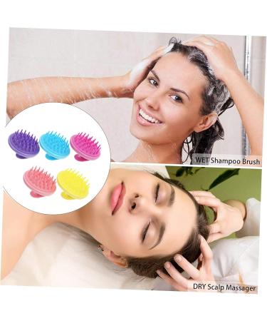 Magiclulu 5-in-1 Silicone Shampoo Brush - Scalp Massage Comb for Hair & Dog Washing | Best Hairbrush Cleaner & Massage Device - Buy Online on GoSupps.com