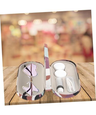 Buy Hapinary 2-in-1 Hard Shell Glasses Case & Contact Lens Container - Durable Outdoor Storage for Travel - White - Buy Online on GoSupps.com
