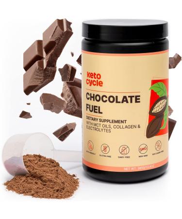 Keto Cycle Collagen Protein Powder with MCT Oils & Electrolytes Powder - Chocolate Flavor Keto Fuel - Keto Friendly, Gluten Free & Dairy Free - Great in Keto Coffee or Keto Shake (20 Servings) Chocolate 20 servings