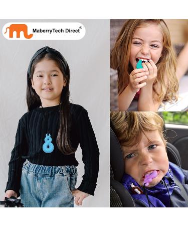 Chew Necklace for Boys and Girls - Silicone Chew Toys 4PCS Set | Teardrop Twist Pendants | Sensory for Autism & Special Needs | BPA Free - Buy Online on GoSupps.com