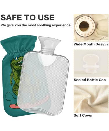 Dinosaur Surfer Hot Water Bottle | Pain Relief & Heating Pad | 1L - Ideal for Headaches & Cramps - Shop Internationally - Buy Online on GoSupps.com