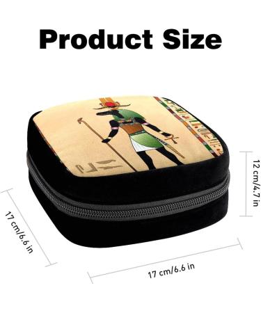 GIAPB Period Bag - Sanitary Napkin Storage & Makeup Pouch | Egyptian Tribal Art | Color2898 - Buy Online on GoSupps.com