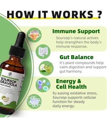 iMATCHME Soursop Graviola Liquid Drop for Cell Support & Regeneration, Immune System and Gut Health Support, Pure Soursop Bitters Liquid, High Absorption, Sugar/Gluten Free, Natural Flavor, 2 Fl Oz Original 2 Fl Oz (Pack of  - Buy Online on GoSupps.com