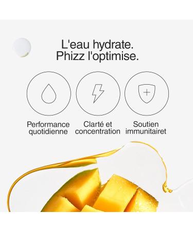 Phizz Electrolytes Multivitamins & Hydration Tablets - 20 effervescent rehydration tablets - 18 vitamins and minerals vitamin C vegan vegetarian and low calorie (mango) - Buy Online on GoSupps.com
