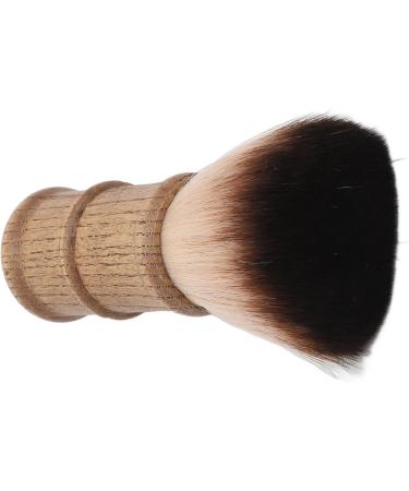 Hairdresser's Brush Hair Cutting Neck Dust Brush Home Salon Barber Fiber Hair Wooden Handle Face Neck Hair Dust Cleaning Brush - Buy Online on GoSupps.com