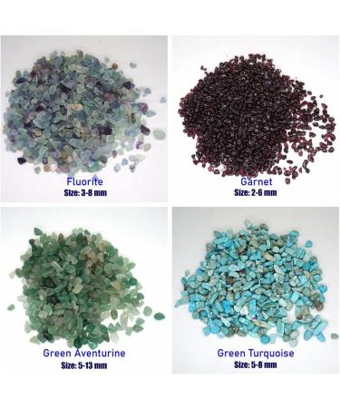 Natural Stones Gravel Crystals Chip Quartz Ore Minerals Reiki Tumbled Agates Specimen Gemstones Home Decoration (Color : Garnet Size : 50g) 50g Garnet - Buy Online on GoSupps.com