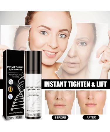 Instant Face Lift Skincare Set - Instant Tightening & Lifting Serum Cream Essential Oil Women Beauty Gift Skin Care Kit Smooth Loose Sagging Skin Puffiness Face Tightener Fine Lines & Wrinkles - Buy Online on GoSupps.com