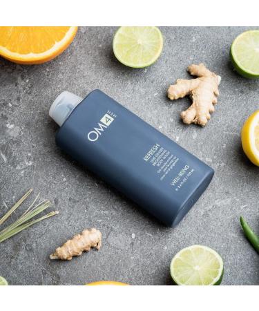 OM4 Refresh Lime Ginger Brightening Body Wash - Men's Bodycare with Vitamin C for Nourishing Cleanse - International Shipping Available - Buy Online on GoSupps.com
