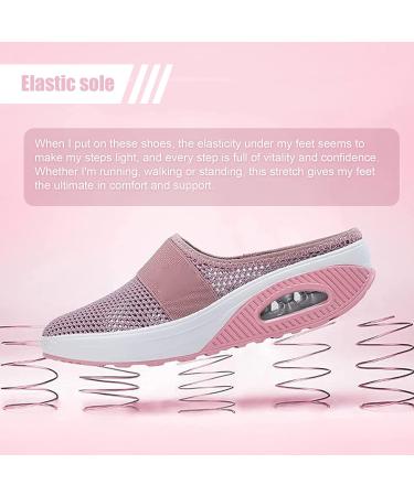 Diabetic Air Cushion Slip On Orthopedic Walking Shoes for Elderly Women - Navy Blue 5.5 - Buy Online on GoSupps.com