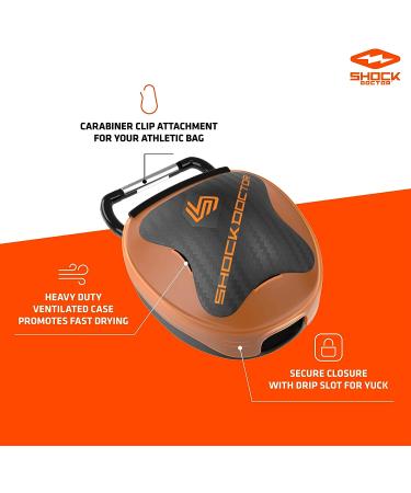 Shock Doctor Ventilated Mouth Guard Case  Universal Storage for Adult & Youth Sizes - Buy Online on GoSupps.com