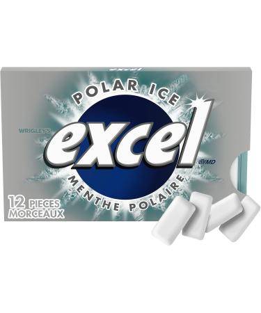 EXCEL Polar Ice Flavoured Sugar Free Chewing Gum 12 Pieces 12 Packs - Buy Online on GoSupps.com