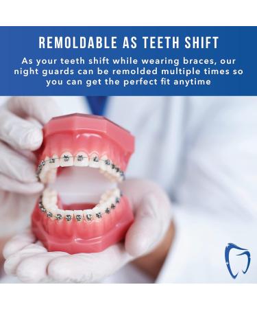 Dental-Defense Professional Dental Guard for Braces - 2 Pack Adult Clear | USA-Made Anti Grinding Teeth Protector for Adults & Kids - Buy Online on GoSupps.com