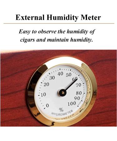 Cigar Boxs Humidors Cigars Case Glass Top Cigar Desktop Box Cigar Humidor Cigar Box with Humidifier and Hygrometer - Buy Online on GoSupps.com