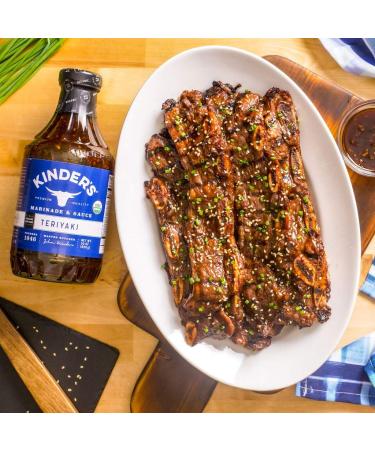 Kinder's Organic Teriyaki Marinade & Dipping Sauce - 2 Glass Bottles, 30 oz Each (850g) - Pack of 2 - Buy Online on GoSupps.com