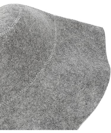 2 Pack Sauna Hats - Water Absorbent Felt Vaporarium Head Protection for Men & Women | White & Gray - Buy Online on GoSupps.com